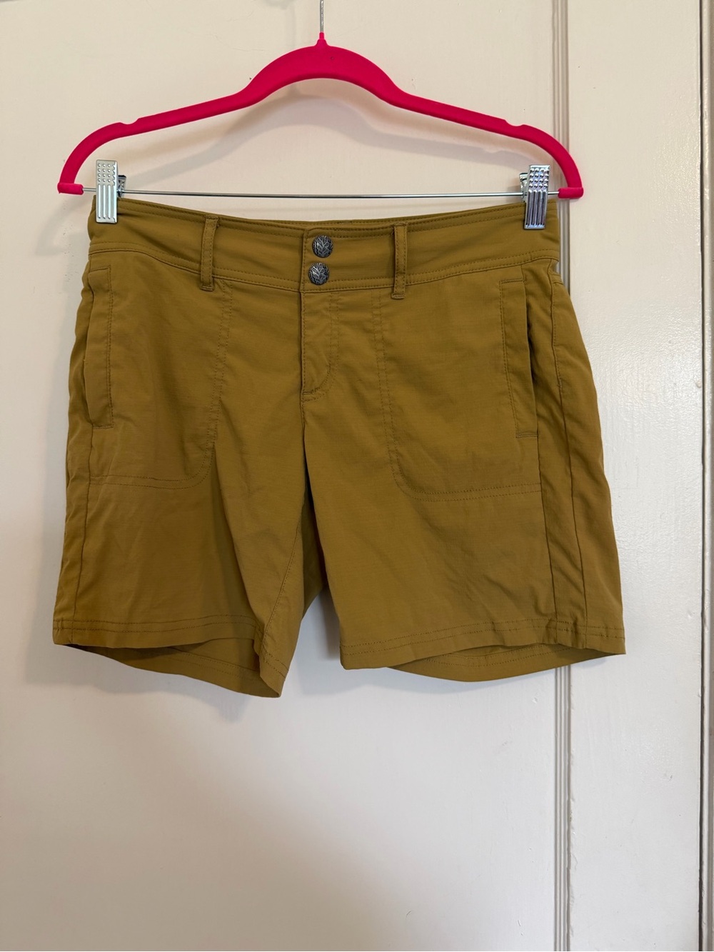 Prana Revenna Active Outdoor Olive Green Shorts Size 4